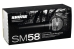 Microfone Vocal Shure SM58-LC com Fio Preto