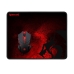 Mouse Gamer Redragon USB + Mouse Pad M601WL-Ba 2 Em 1 Preto/Vermelho
