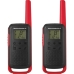 Walkie Talkie Talkie Motorola T210 32KM 22CANAIS Red/Blac