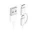 Cabo USB Xiaomi SJX01ZM 2 Em 1 - Branco 30 CM