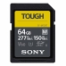 Cart&atilde;o de Mem&oacute;ria SD Sony Tough Serie SF-M 277/150 MB/s U3 64 GB
