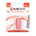 Pilha Mox 1700 - AAA - 1700MAH - 2 Unidades - Recarregavel