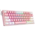 Teclado Gamer Redragon K616-RGB Fizz Pro Rosa (Ingles - 3 Modos)