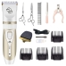 Kit Aparador de Cabelo Onida ON-P2 Bivolt para Animais de Estimacao - Branco/Dourado