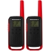 Walkie Talkie Ie Motorola Talkabout T210 22 Canais/32 KM Bivolt - Preto/Vermelho