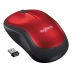 Mouse Logitech M185 - Sem Fio - 1000 Dpi - 3 Botoes - Vermelho