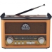 Radio Portatil Mega Star RX087BT AM/FM - Dourado/Wood