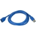 Cabo USB Extensor 2M 3.0 Azul Microfins