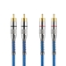 Cabo Svart - Rca - 5 Metros - 2 + 2 - Blue Prime