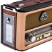 Radio Portatil AM/ FM/ SW Megastar RX087BT 600 Watts P.M.P.O Bivolt - Dourado/ Preto/ Marrom