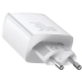 Carregador de Parede Baseus Compact 30 W 2 X USB-A + USB-C - Branco (CCXJ-E02)