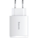 Carregador de Parede Baseus Compact 30 W 2 X USB-A + USB-C - Branco (CCXJ-E02)