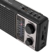 Radio Portatil Megastar RX28BT com SD/USB/Bluetooth - Preto/Prata
