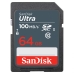 Cartao SD 64GB Sandisk Ultra 100MB/s SD/XC FHD C10
