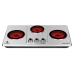Fogao Eletrico Electrobras Prime Cook III EBVC-33 - 2X 650W + 500W - 3 Bocas - Infravermelho - 110V - Prata