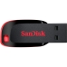 Pendrive Sandisk Cruzer Blade Z50 SDCZ50-128G - 128GB - Preto e Vermelho