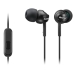 Fones de Ouvido Sony MDR-EX110AP com Microfone e Cabo de 1.2 Metros Preto