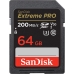 Cartão de Memória SD Sandisk Extreme Pro 200-90 MB/s C10 U3 V30 64 GB (SDSDXXU-064G-GN4IN)