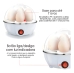 Cozedor De Ovos Portátil Elétrico Casa Cozinha A Vapor Cor Branco