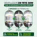 Ventilador De Teto Com Lâmpada Led Com Controle Remoto 3 Mod Diâmetro 230 Mm