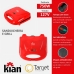 Sanduicheira Grill Vermelha 750w Kian Cor Vermelho