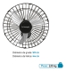 Ventilador Oscilante Parede Bivolt Preto Flux 50cm Beltempo Diâmetro 50 cm Frequência 60Hz Material das pás Plástico Quantidade de pás 3