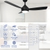 Ventilador De Teto Moderno 42" Com Luz Led E Controle Remoto, Ventilador Silencioso De 3 P&aacute;s Com 3 Cores De Luz E 6 Velocidades