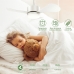 Ventilador De Teto Silencioso E Econômico Com Luz Led, 3 Cores Ajustáveis, 6 Velocidades, Timer E Controle Remoto