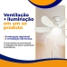 Ventilador De Teto Com L&acirc;mpada Cor Branca Bivolt Silencioso 6 P&aacute;s Com Controle Remoto Para Bocal E27 - Good Vision