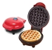 Maquina Elética De Fazer Waffle Antiaderente Mini Panqueca Cor Vermelho