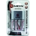 Carregador Mox MO-CB734 para Pilhas Recarregaveis AA/AAA com 4 Pilhas (Bivolt)