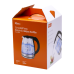 Chaleira Elétrica de Vidro 4life CrystalFlow Electric Glass Kettle FLG2220 / 2 Litros / 1500W / 220V ~ 50/60Hz - Preto/Transparente