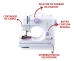 Máquina de Costura Elétrica Portátil 12 Pontos Kit Agulhas Pedal Luz Alça Importway Iwmc-505C