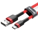 Cabo USB-A A USB-C Baseus Cafule - Vermelho 50 CM (CATKLF-A09)