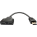 Cabo Adaptador e-Think HDMI A 2HDMI (30 CM) Preto