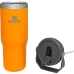 Garrafa Termica Stanley Tumbler Flip com Pico e Alca - Ocre 887ML