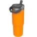 Garrafa Termica Stanley Tumbler Flip com Pico e Alca - Ocre 887ML