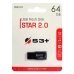 Pendrive 64GB S3+ / USB 2.0 - Preto (S3PD2004064BK-R)