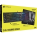 Teclado Kit Gamer Corsair K60 RGB Pro + Mouse Corsair Harpoon RGB Pro + Mousepad Corsair MM300 - Preto (Ingles)