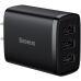 Carregador de Parede Baseus Compact 17 W 3 X USB-A - Preto (CCXJ020201) (Padrao Americano)