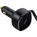 Carregador para Automovel Baseus com Cabo Retratil USB-C + Lightning 30 W - Preto (CGTX000001)