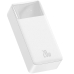 Carregador Portatil Baseus Bipow LCD 20 W 30.000 Mah 2 X USB-A + USB-C + Micro USB - Branco (PPBD050402)