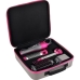 Kit Escova Secadora de Cabelo Quanta QTKCS7000 4 Em 1 220V - Cinza/Rosa