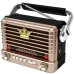 Radio Portatil AM/FM/SW Megastar RX358BTG2 600 Watts P.M.P.O Bivolt - Preto/Dourado