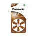 Pilha PR312 Panasonic 1.4V PZA312/PR41 - 6 Unidade
