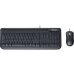 Teclado com Mouse Microsoft 600 USB Ingles Preto - 3J2-00001