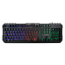 Teclado Gamer Satellite AK-851 USB/RGB Portugues - Prata e Preto