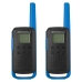 Walkie Talkie Talk Motorola T-270 20MIL-40KM / Carregador USB / Bivol - Preto / Azul