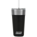 Copo Termico com Tampa e Canudo Coleman 600ML - Preto