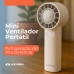 Ventilador Turbo Ar Condicionado De Portátil 6 Pás Usb-c Recarregável Sem Fio 50hz Premium Potente Moderno Com Temperaturas 13 Graus